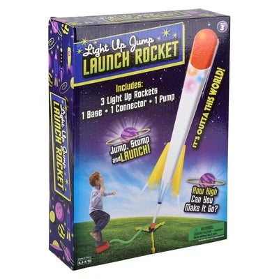 Light-Up Jump Rocket Flying Toy