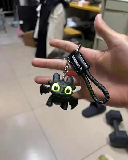 Toothless Night Fury Dragon Keychain