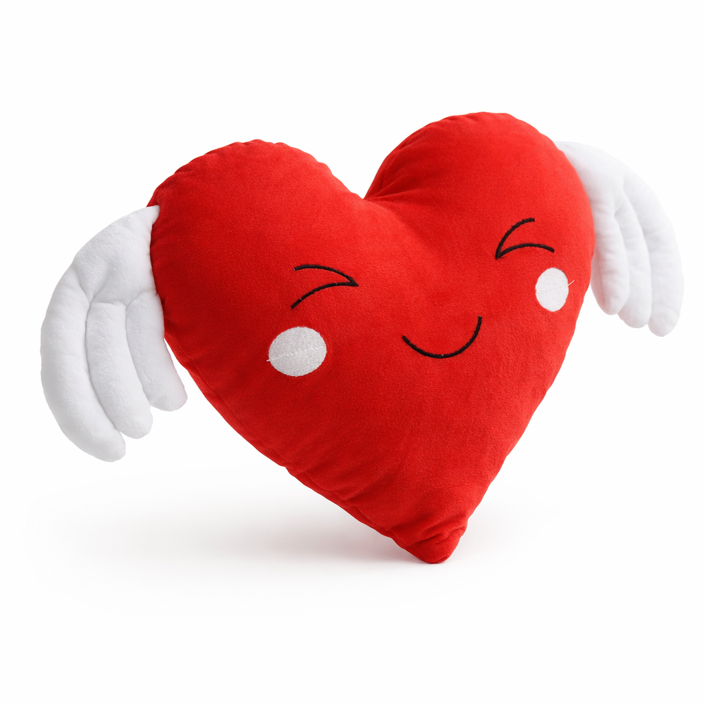 Love Wings Heart Pillow