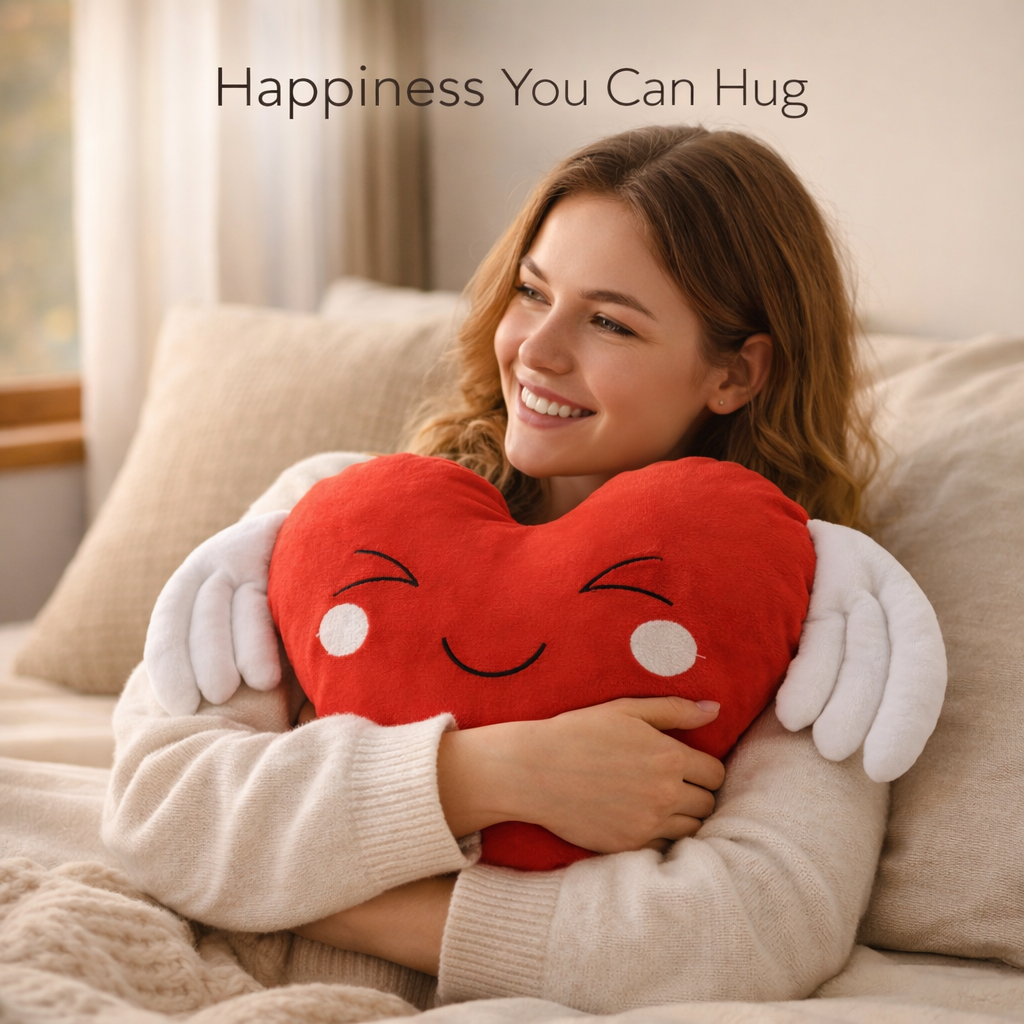 Love Wings Heart Pillow