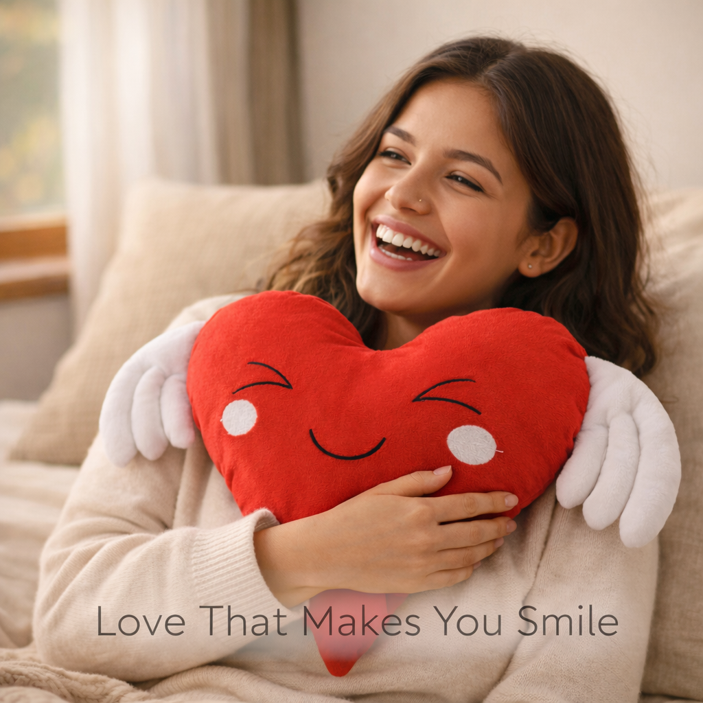 Love Wings Heart Pillow