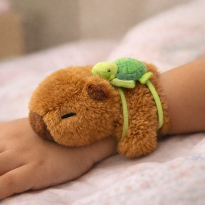 Capybara Plush Slap Bracelet Backpack