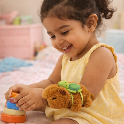 Capybara Plush Slap Bracelet Backpack