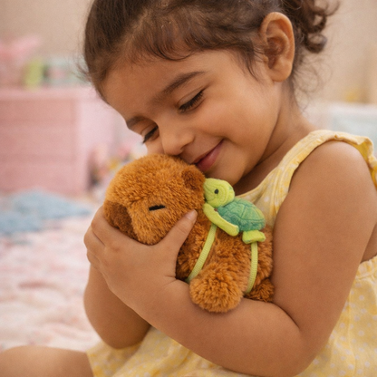 Capybara Plush Slap Bracelet Backpack