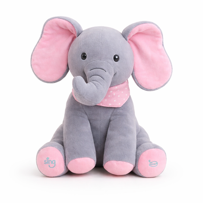 Peek-a-Boo Musical Elephant Plushie