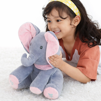 Peek-a-Boo Musical Elephant Plushie