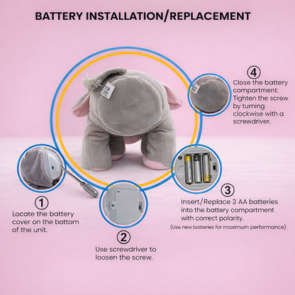 Peek-a-Boo Musical Elephant Plushie