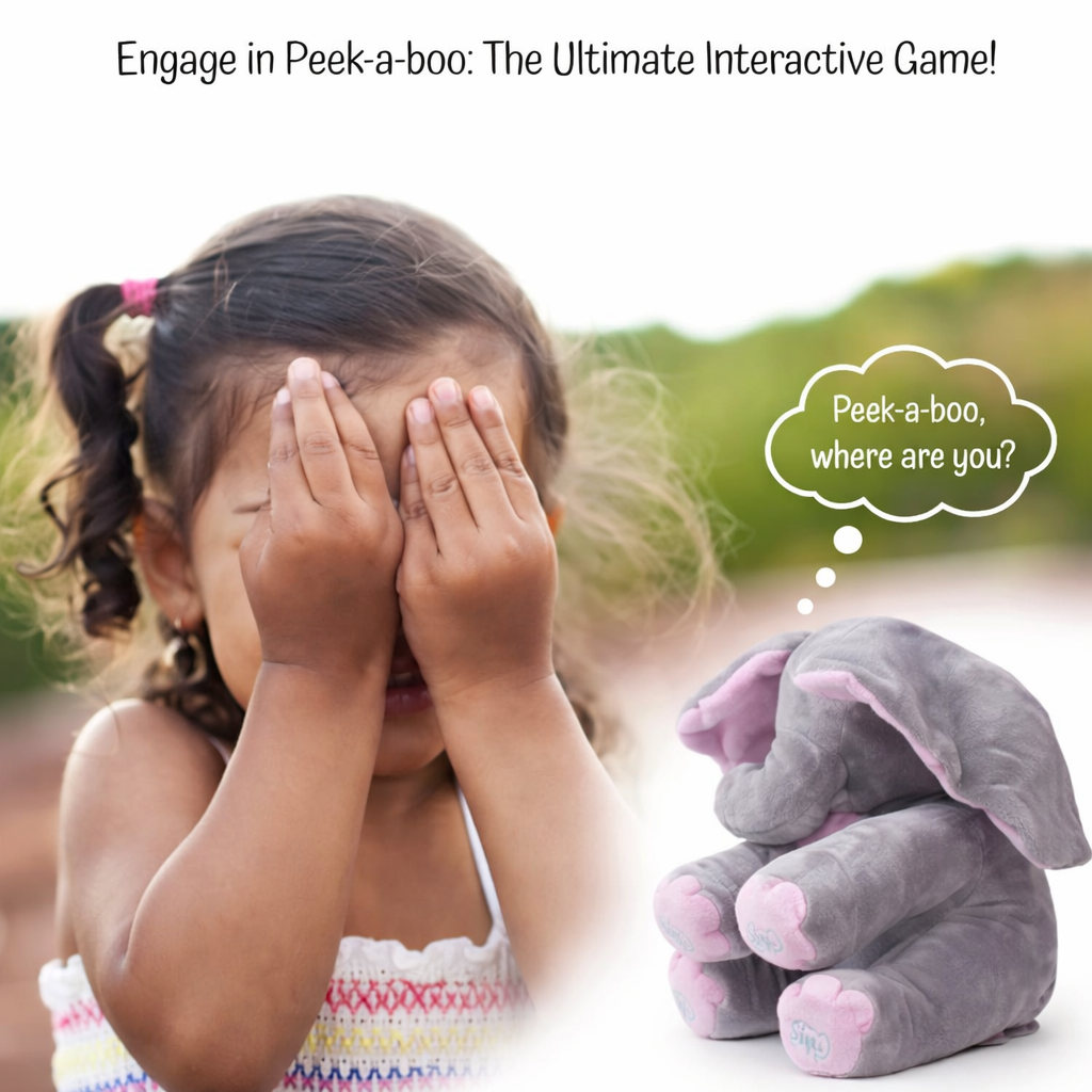 Peek-a-Boo Musical Elephant Plushie