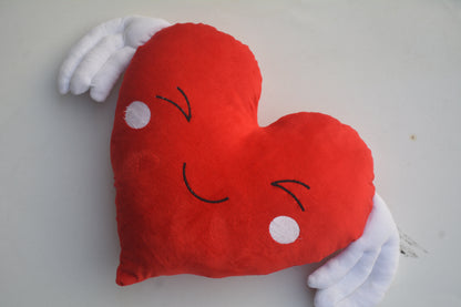 Heart Wings Plush Pillow