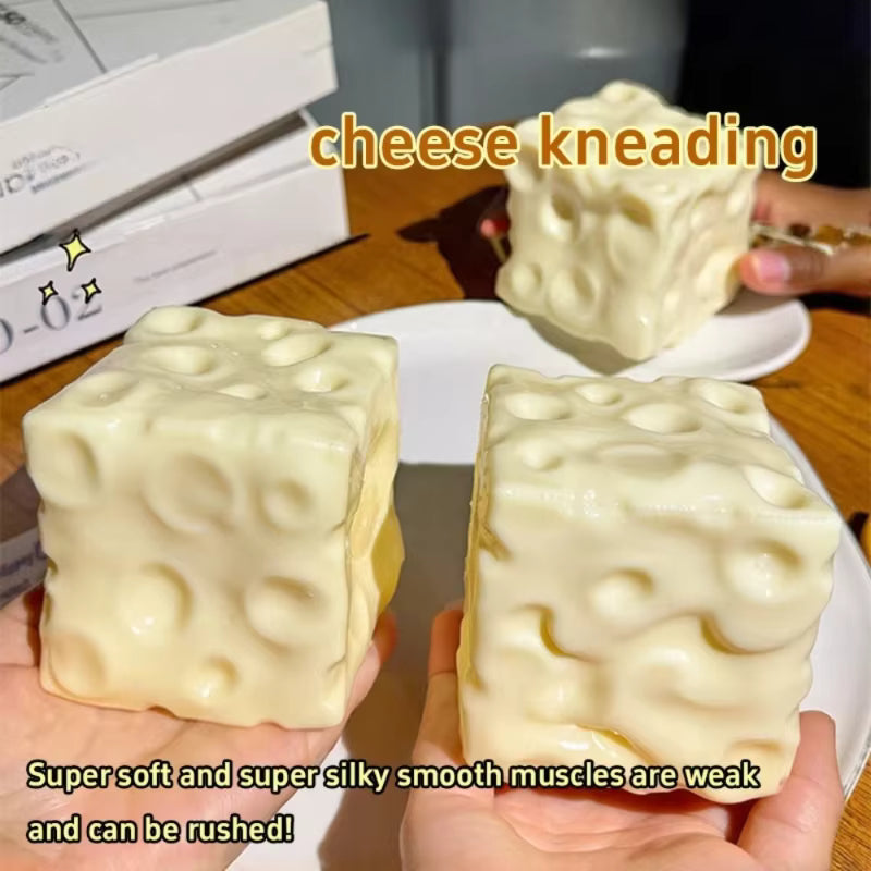 Cheese Cube Squishy Stress Ball