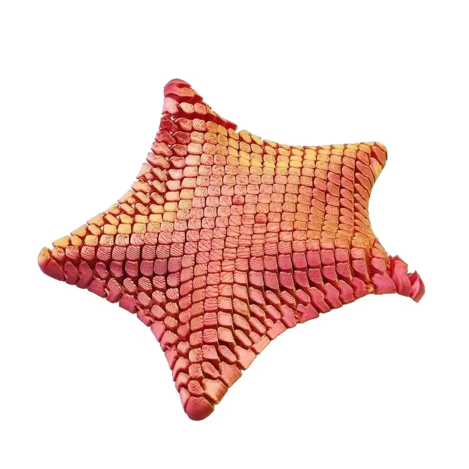 3D Printed Articulated Starfish Fidget Toy - Assorted