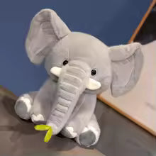 Cute Elephant Plush Toy - Assorted