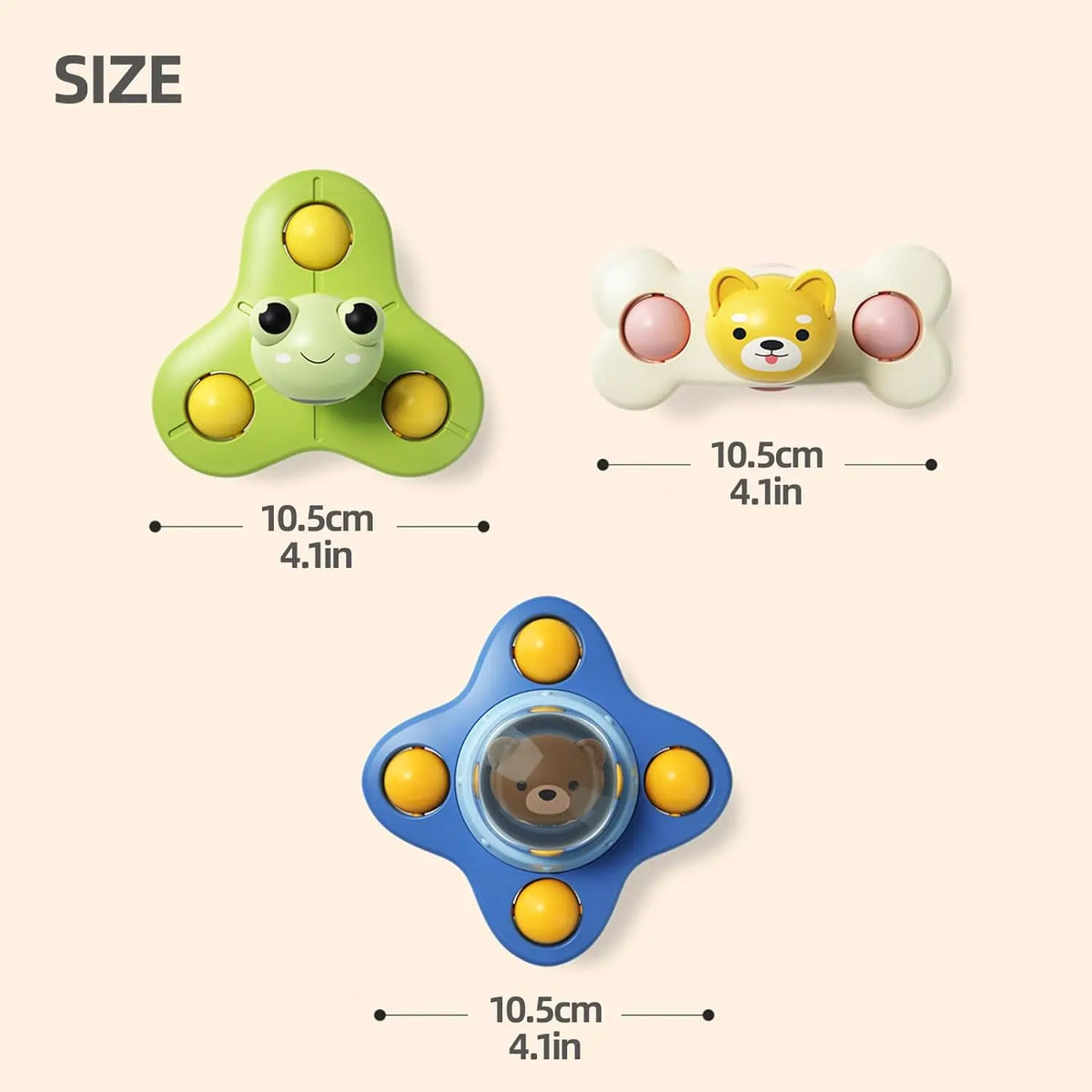 Suction Cup Spinner Baby Sensory Toy