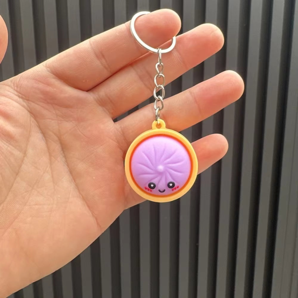 Cute Party Favor Dumpling Keychain