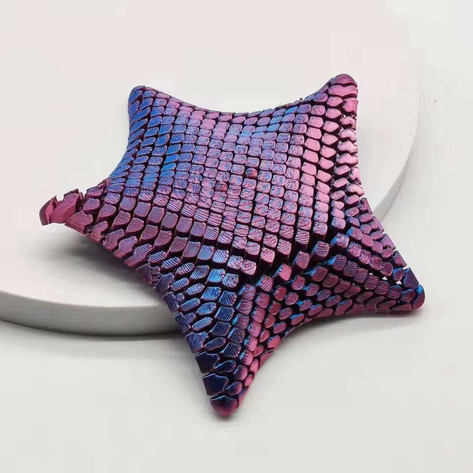 3D Printed Articulated Starfish Fidget Toy - Assorted
