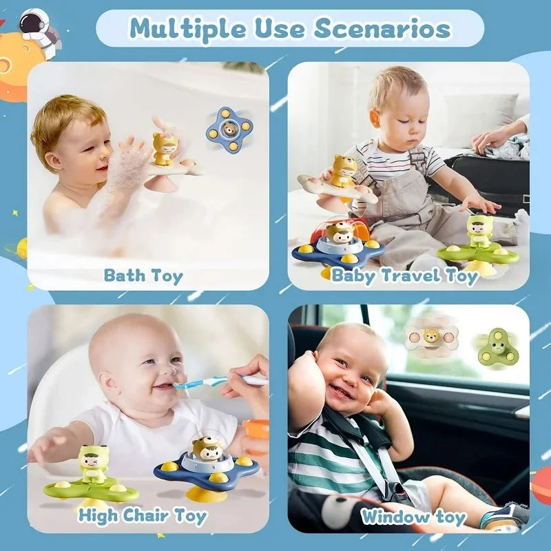 Suction Cup Spinner Baby Sensory Toy