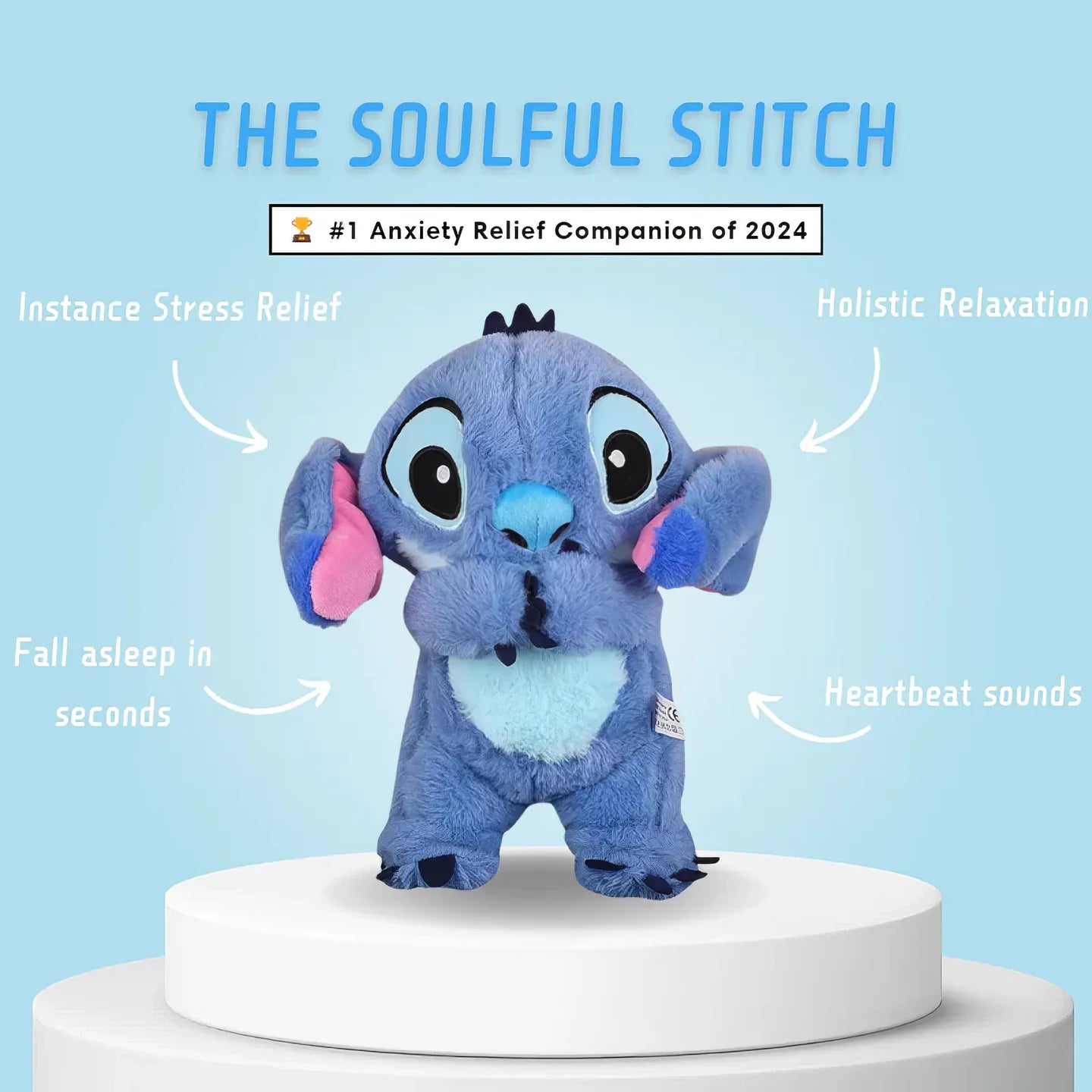 Breathing Stitch Plush Toy