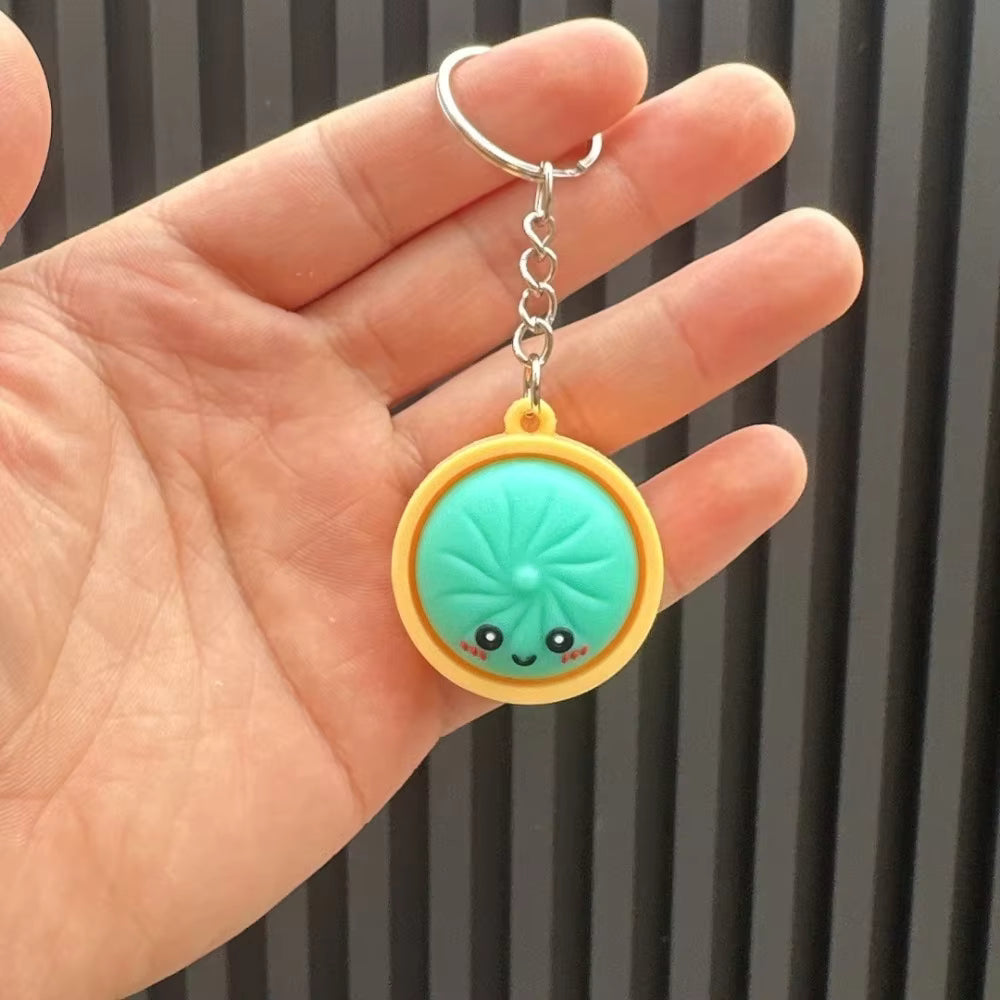 Cute Party Favor Dumpling Keychain