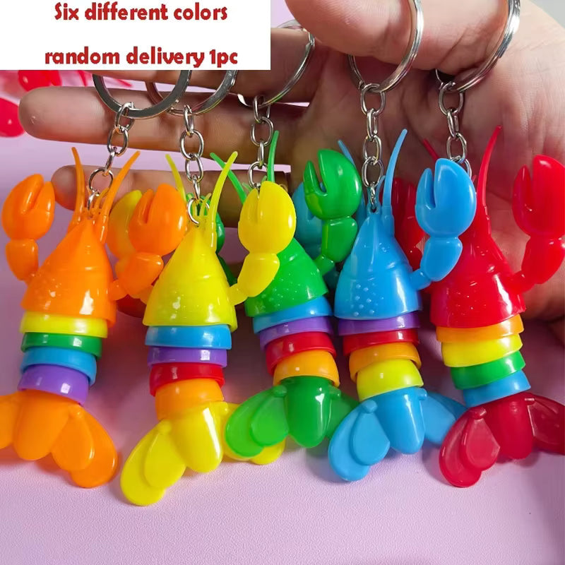Animal Buckle Fidget Keychain Toy - Assorted
