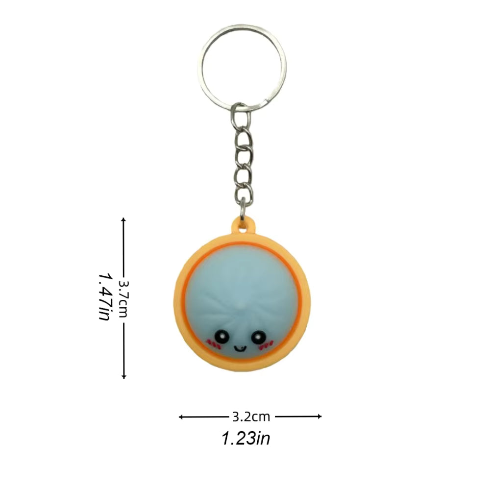 Cute Party Favor Dumpling Keychain