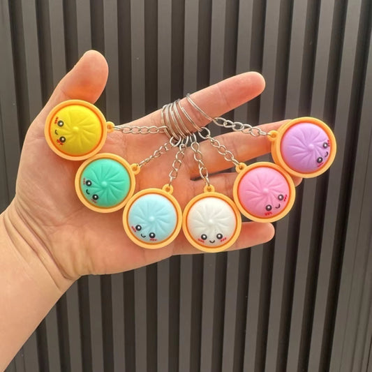 Cute Party Favor Dumpling Keychain