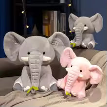 Cute Elephant Plush Toy - Assorted