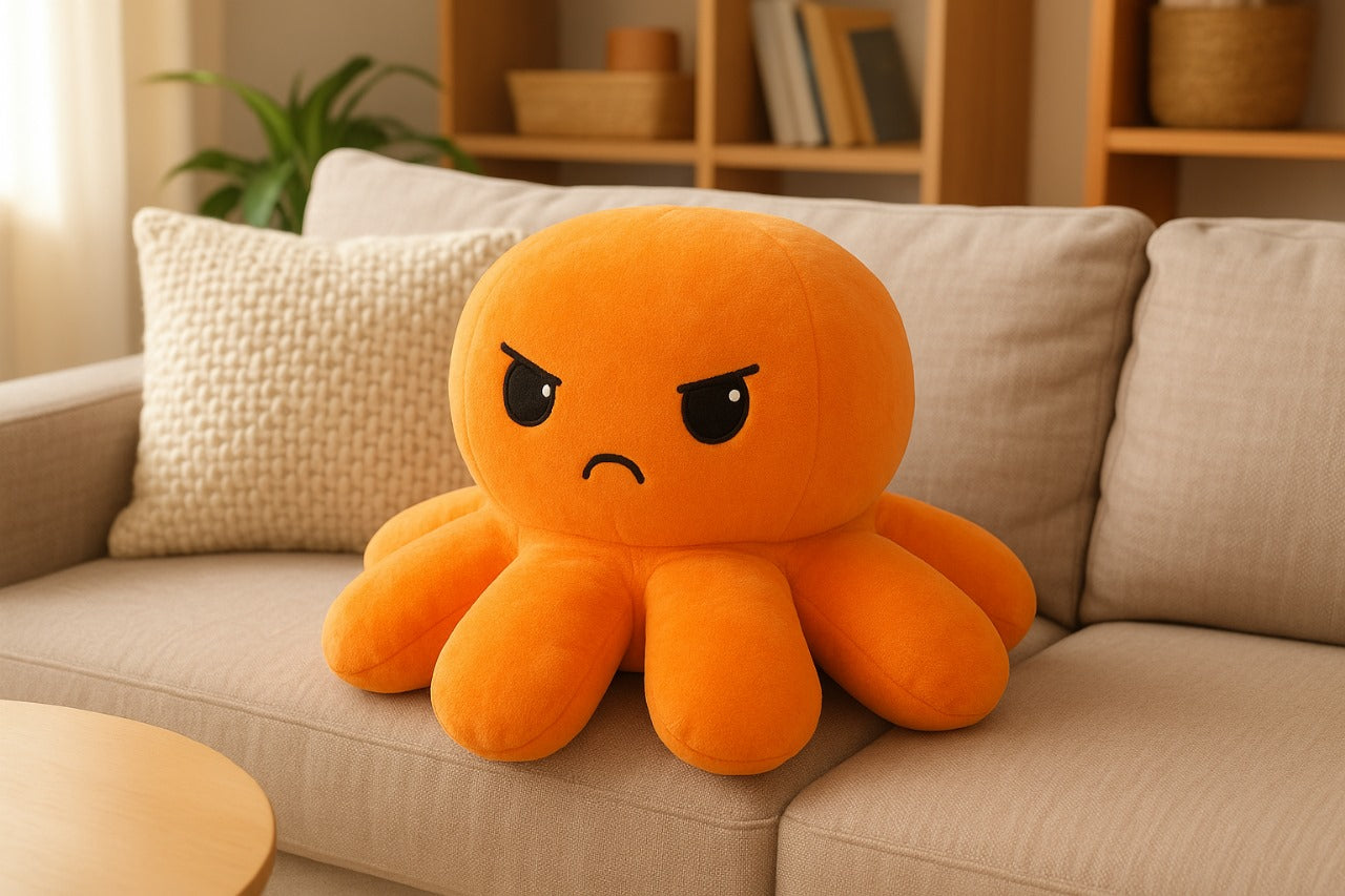Big Reversible Octopus Plush Toy