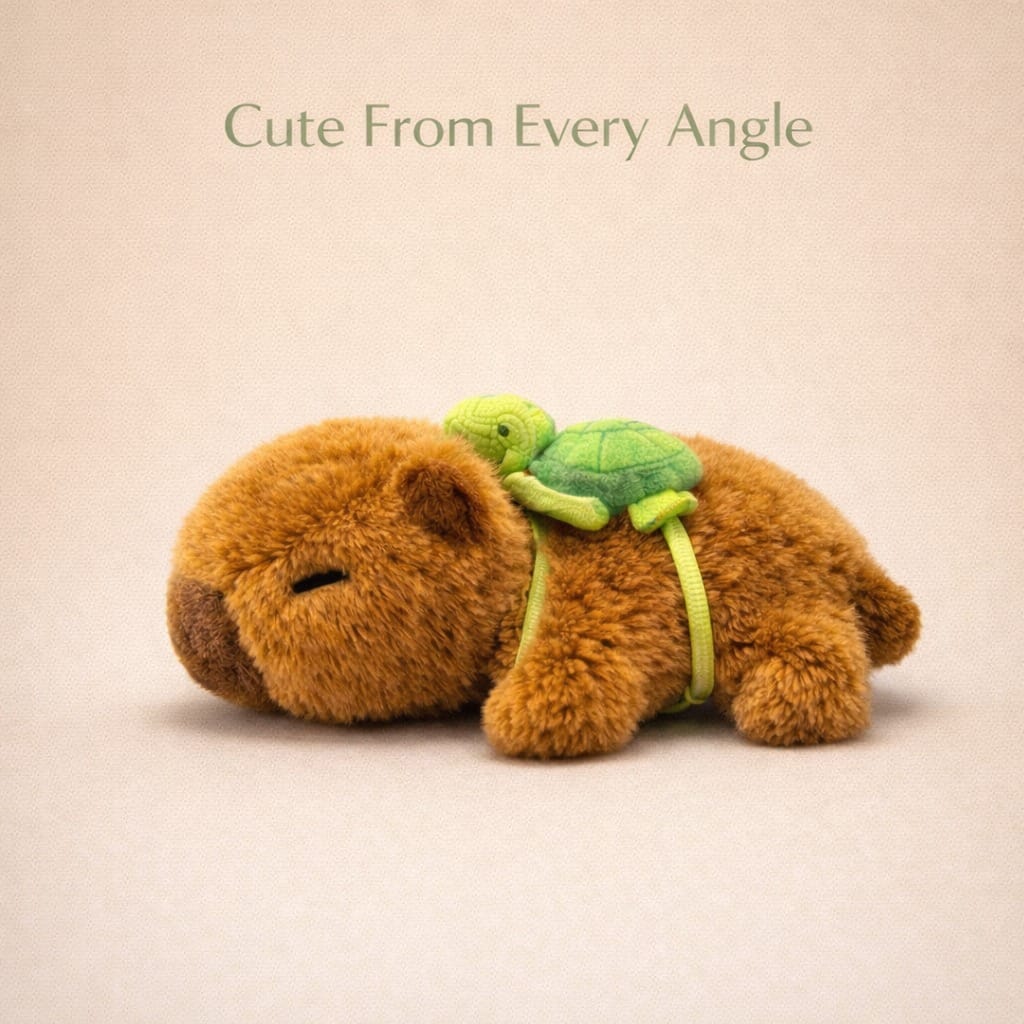 Capybara Plush Slap Bracelet Backpack