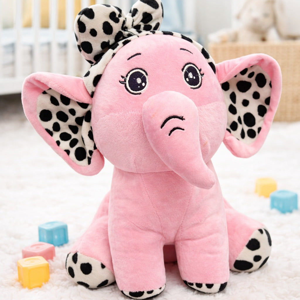 Elephant Bow Soft Toy