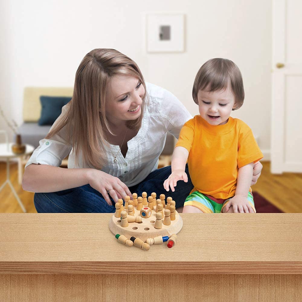 Wooden Memory Match Game – Brain Boosting Toy for Kids