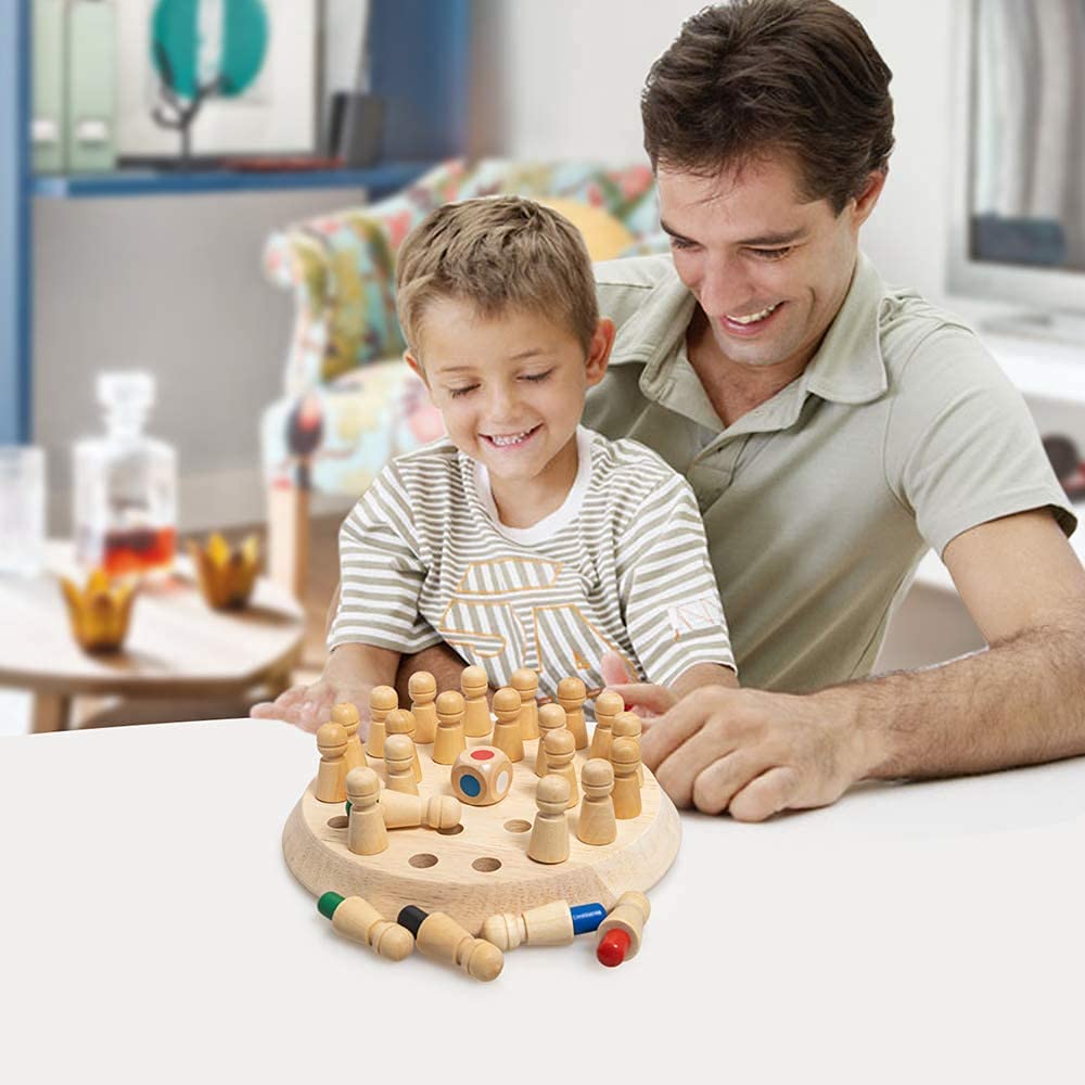 Wooden Memory Match Game – Brain Boosting Toy for Kids