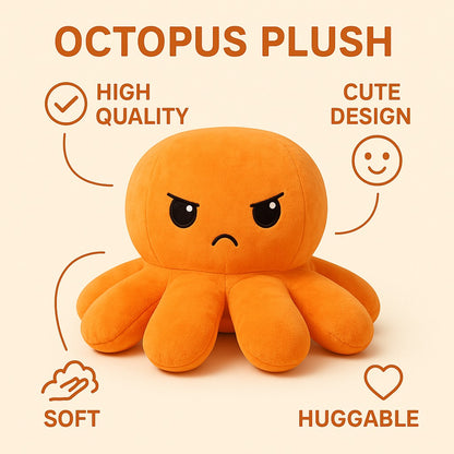 Big Reversible Octopus Plush Toy